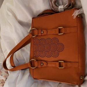 New charming charlie revive vintage vegan purse